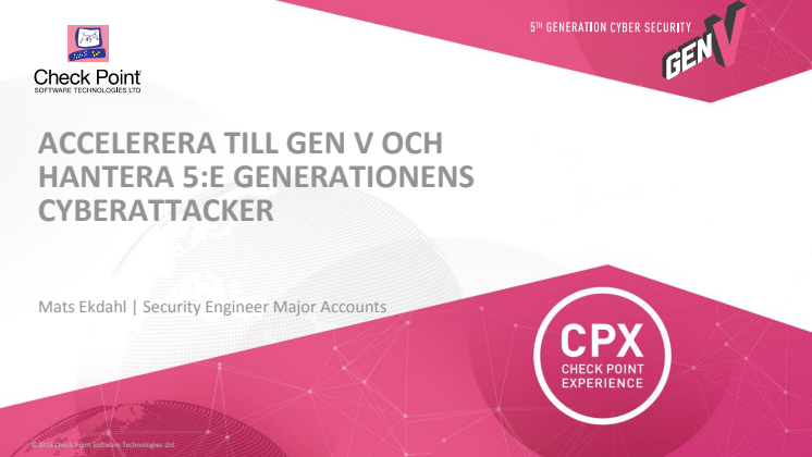 Accelerera till Gen V och hantera 5:e generationens cyberattacker 