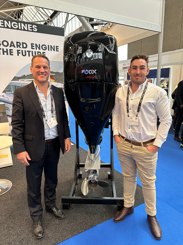 Gavin Wesson Cox Marine CEO with Matt Keay, General Manager, Marine Services Asia