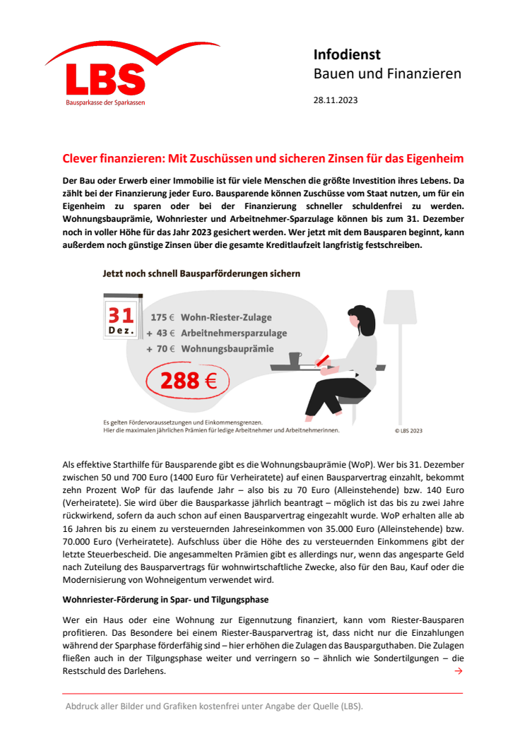 Clever finanzieren: Mit Zuschüssen und sicheren Zinsen für das Eigenheim 