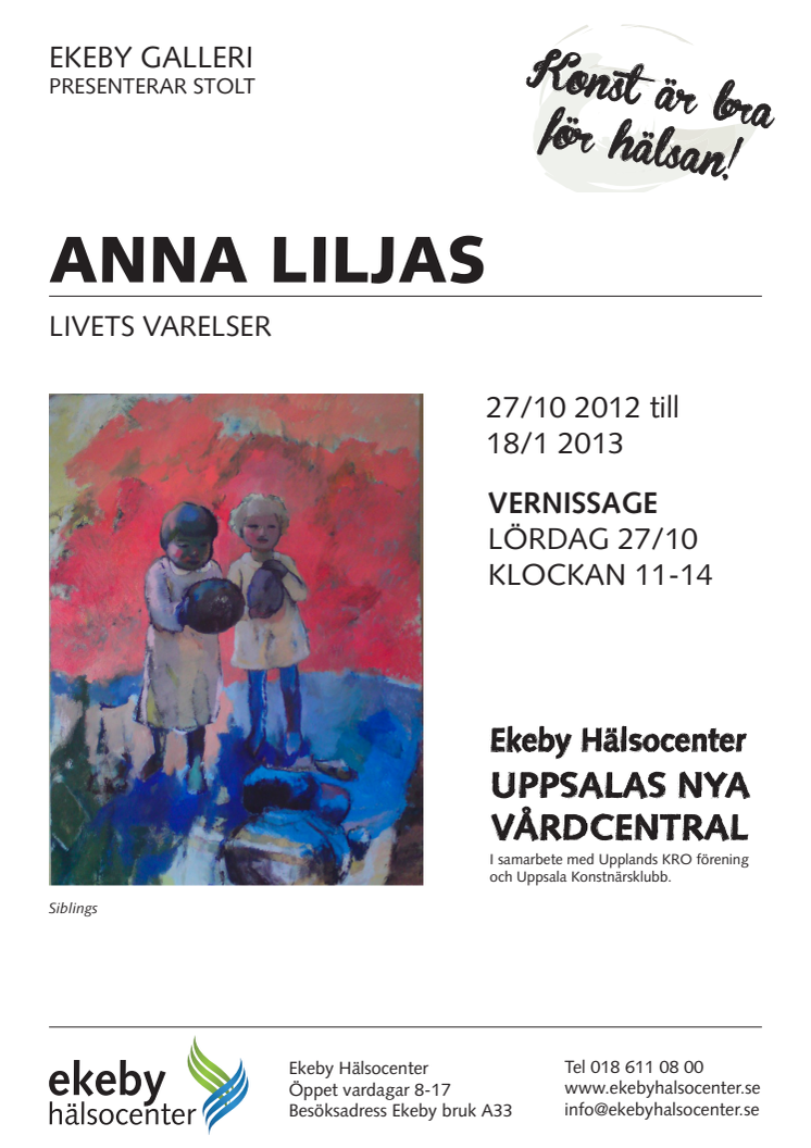 Affisch Anna Liljas utställning