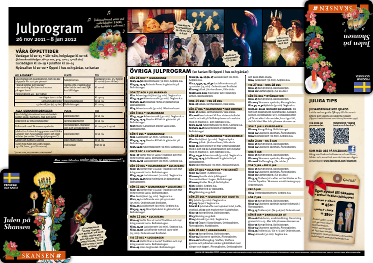 Julprogram på Skansen 2011