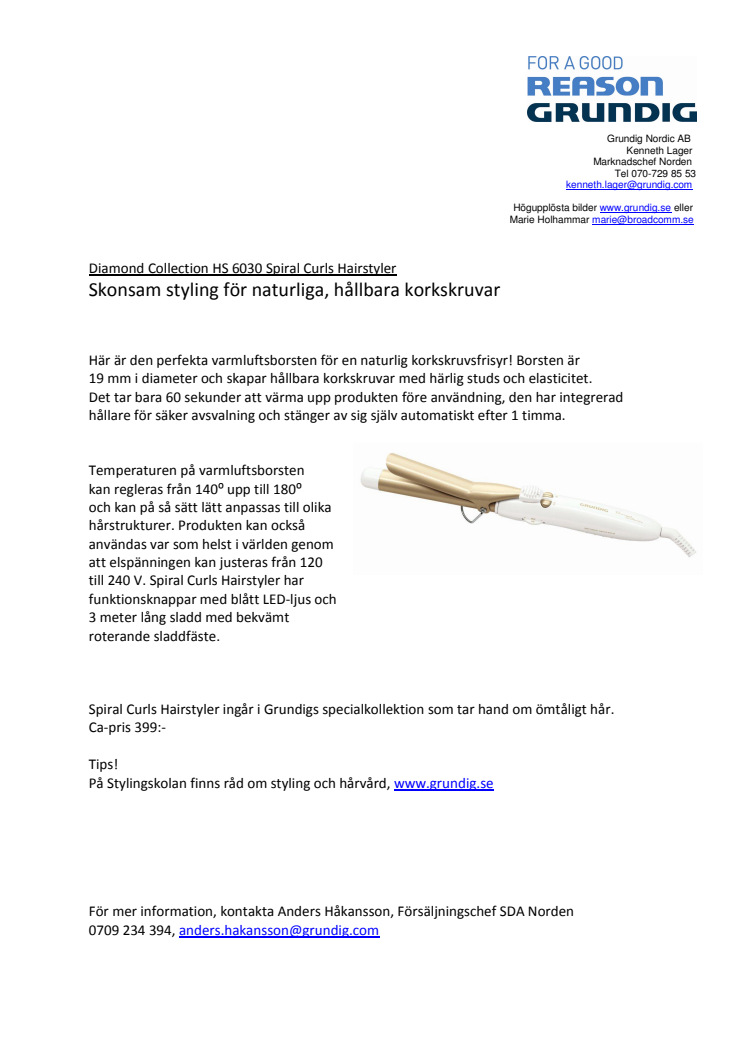Spiral Curls Hairstyler; Skonsam styling för naturliga, hållbara korkskruvar   