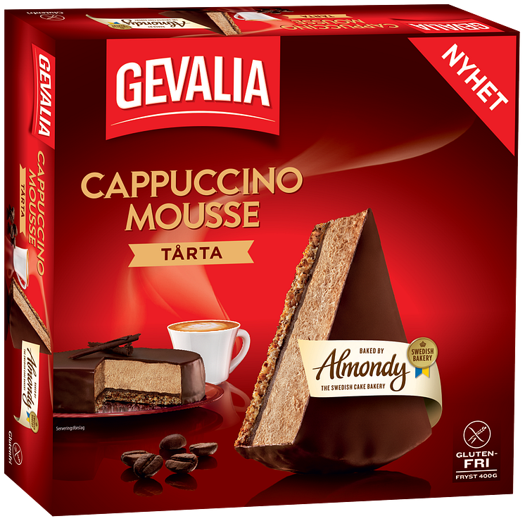 Gevalia Cappuccinomoussetårta, 400g