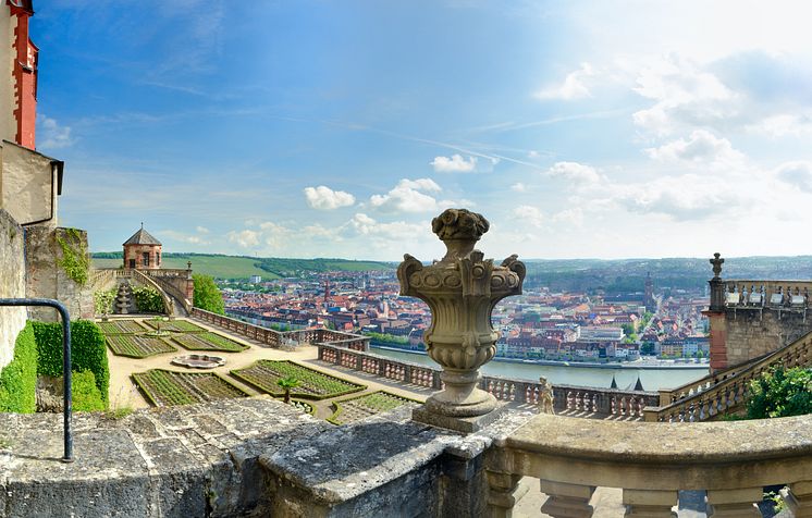 Würzburg: Haveanlæg ved fæstningen Marienberg