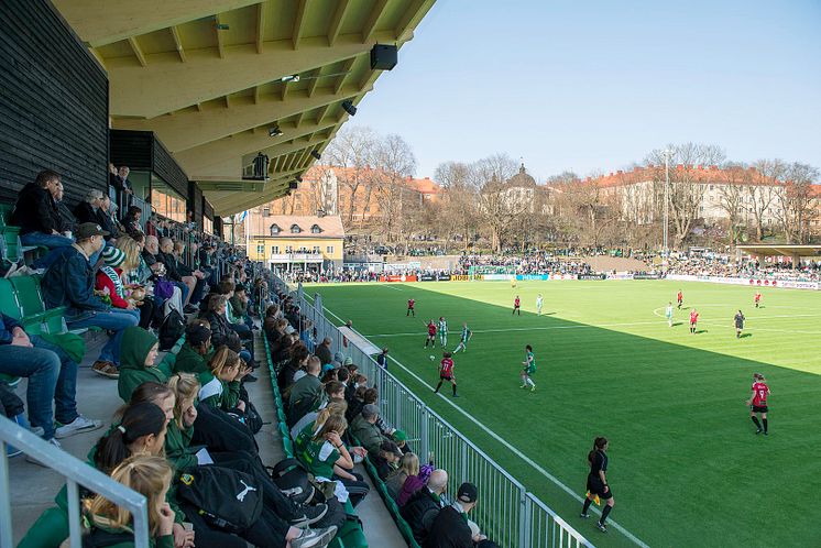 Premiärmatch på Kanalplan/Hammarby IP i Stockholm.