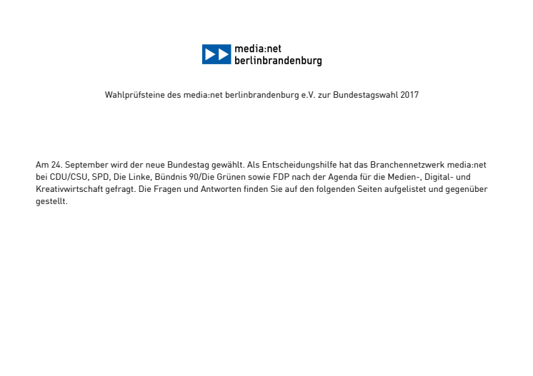 Wahlprüfsteine_medianetbb_Bundestagswahl_Gegenüberstellung