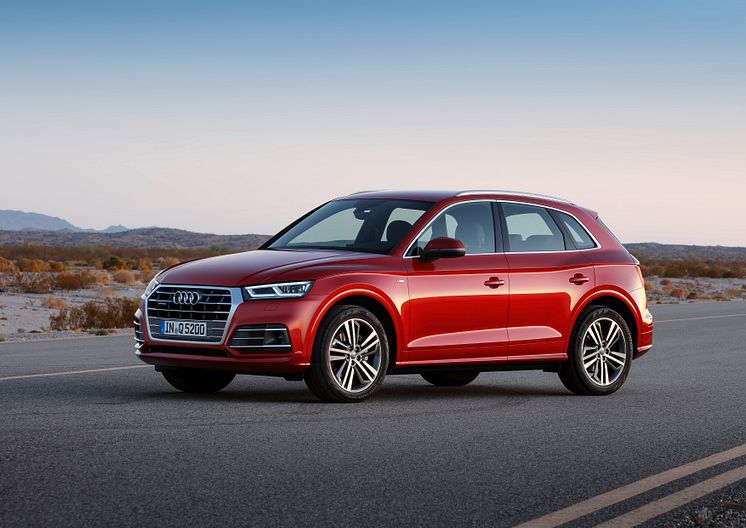 Audi med quattro nr 8 mio er en Q5 quattro i Garnet red