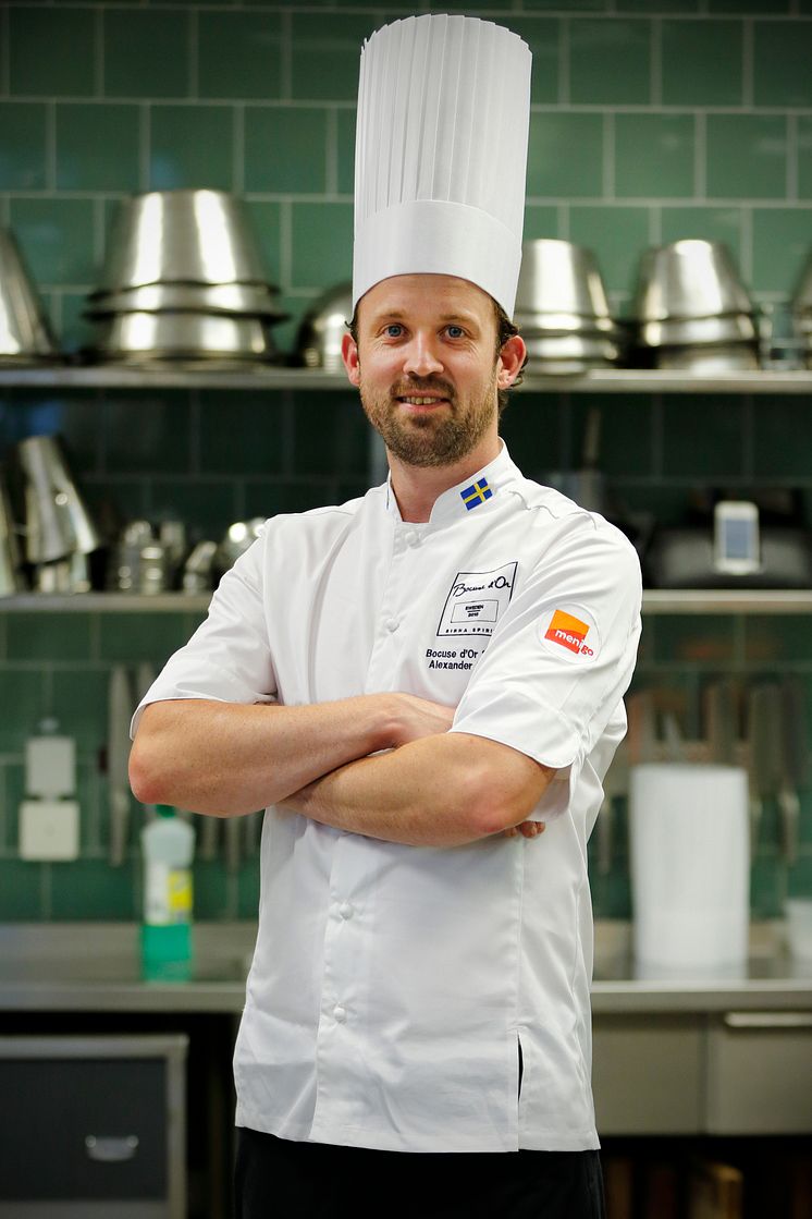 Alexander Sjögren är Sveriges representant i kocktävlingen Bocuse d'Or Europe 2016, en satsning som Stockholmsmässan nu går in och sponsrar.