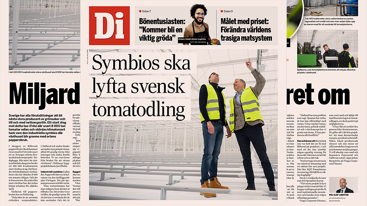 Artikel Dagens Industri Vinga Group