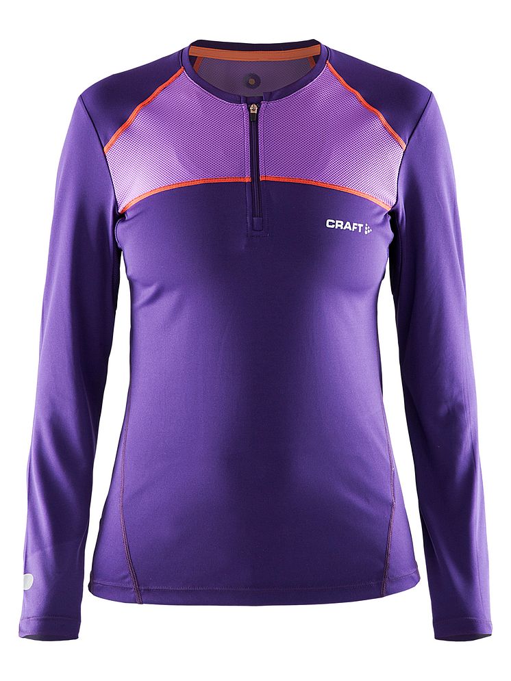 Devotion long sleeve shirt (women) i färgen dynasty/lilac/flourange