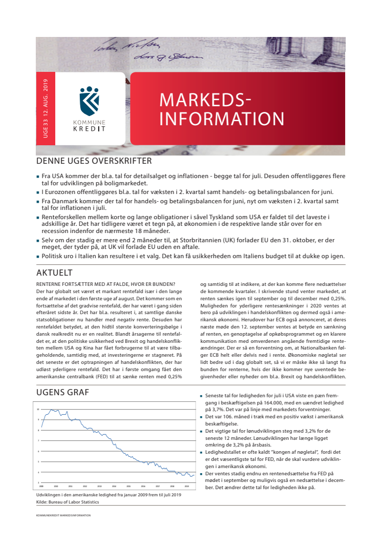 Markedsinformation 12. august 2019