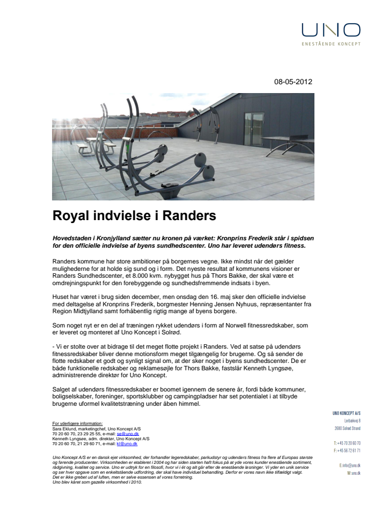 Royal indvielse i Randers
