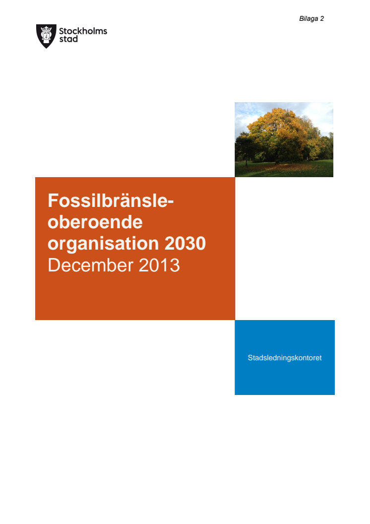 fossiloberoende organisation 2030
