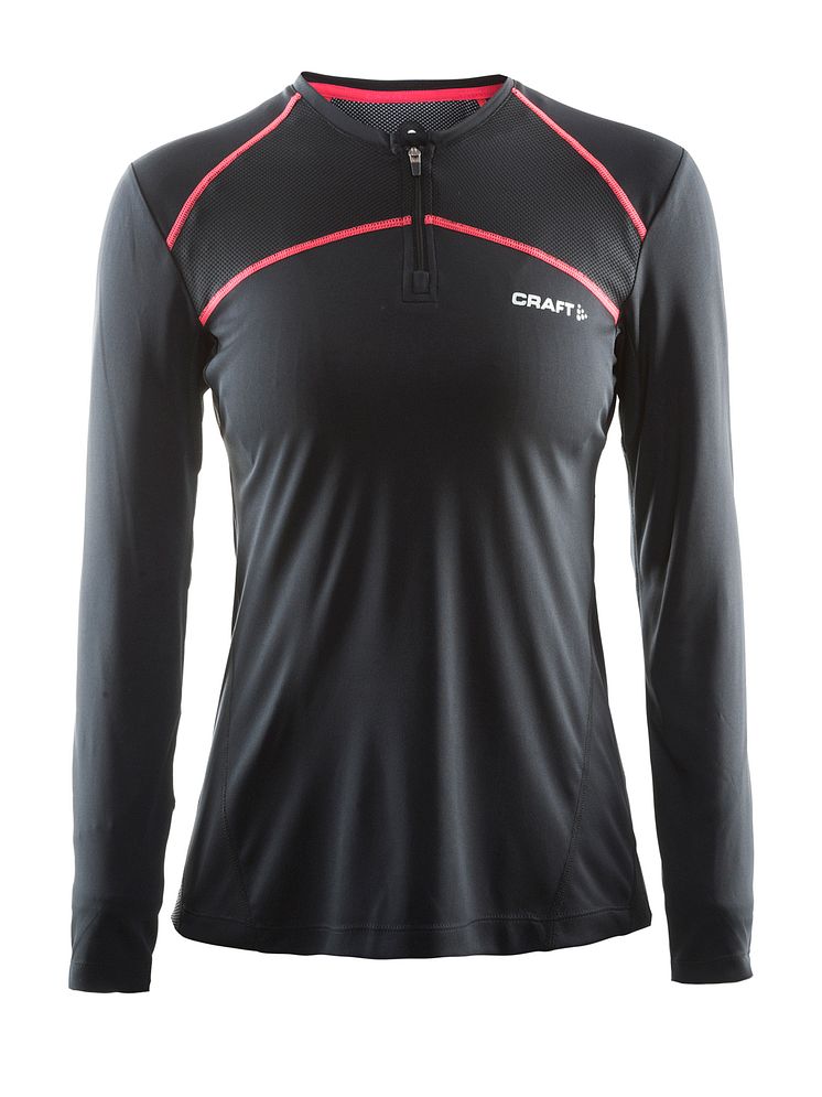 Devotion long sleeve shirt (women) i färgen black/crush