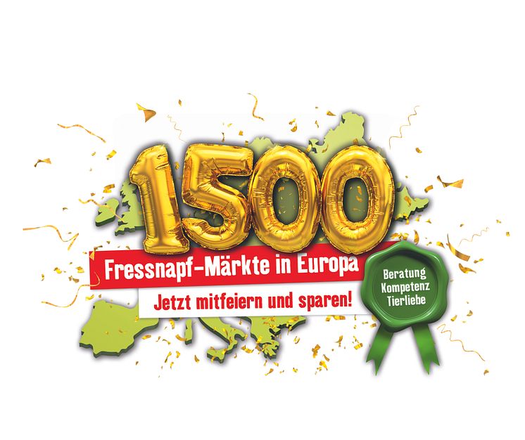 Key-Visual zur europaweiten Kampagne zum 1.500 Markt (deutsch)