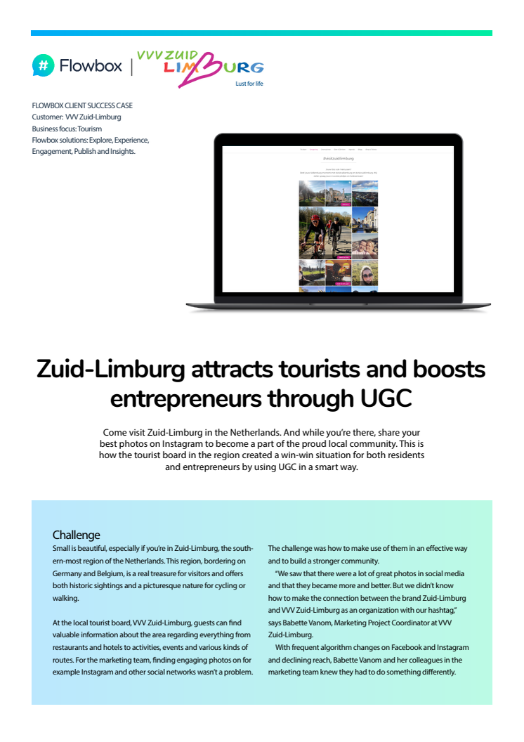 Zuid-Limburg attracts tourists and boosts entrepreneurs through UGC