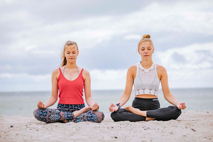 Yoga am Südstrand