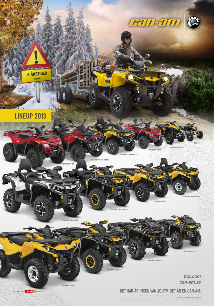 Can-Am ATV lineup MY2013