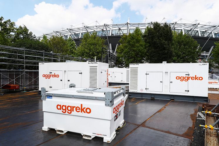 Aggreko und Scania setzten die Rugby-WM 2019 ins rechte Licht