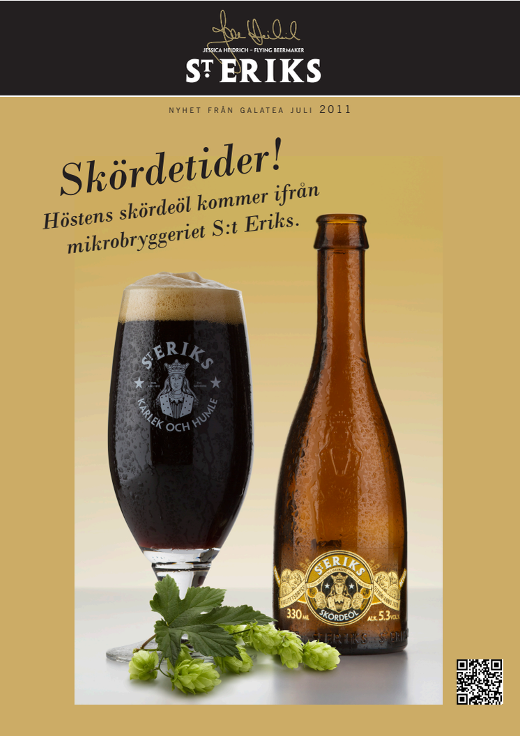 Höstens skördeöl från mikrobryggeriet S:t Eriks