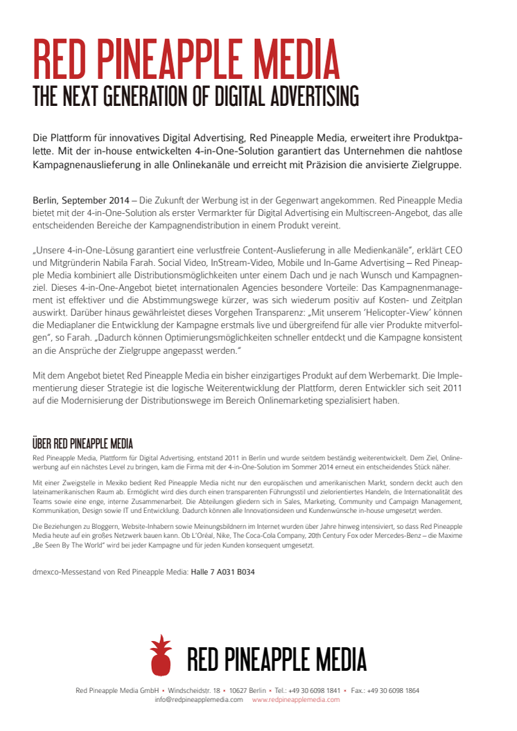 Red Pineapple Media - The next generation of digital advertising
