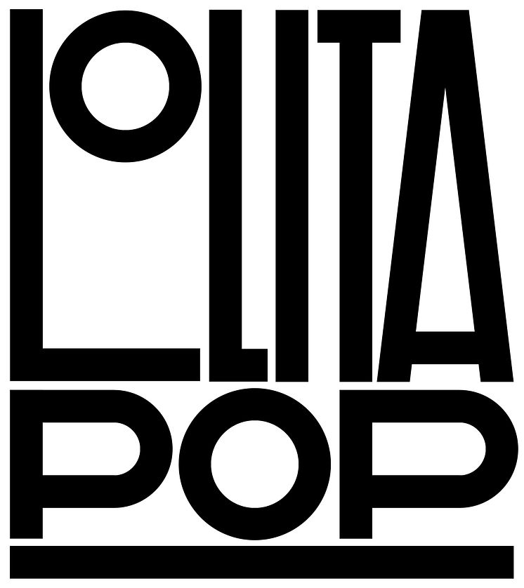 LOLITA POP logo svart-vit