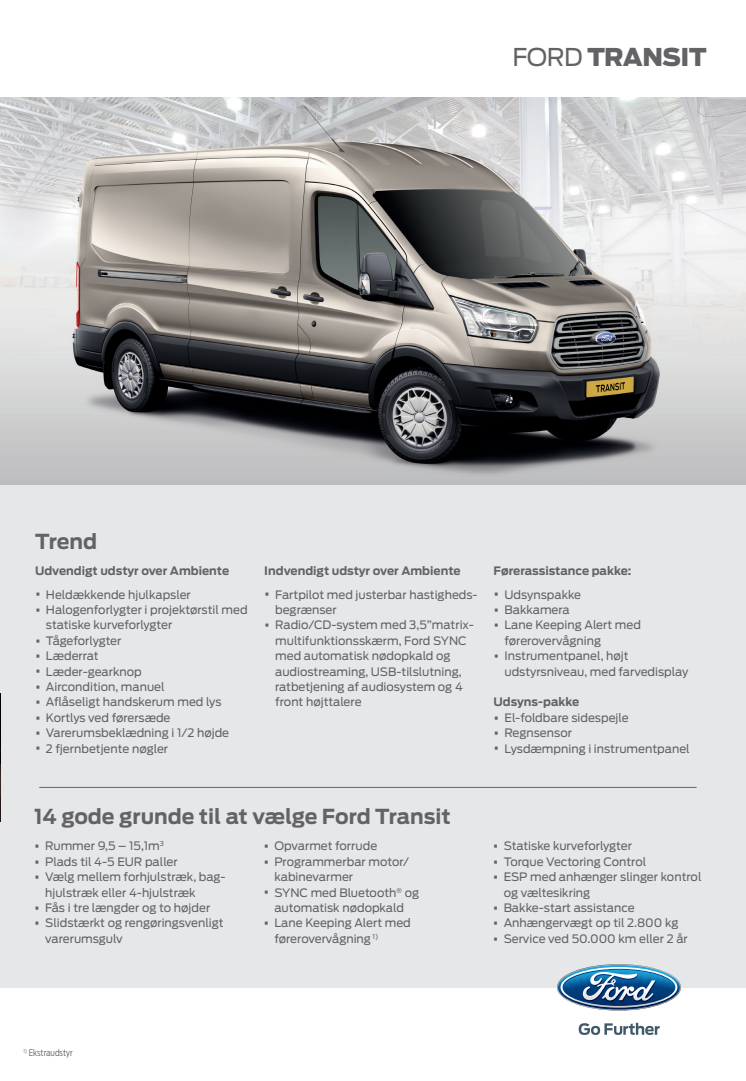 Ny 2-tons Ford Transit