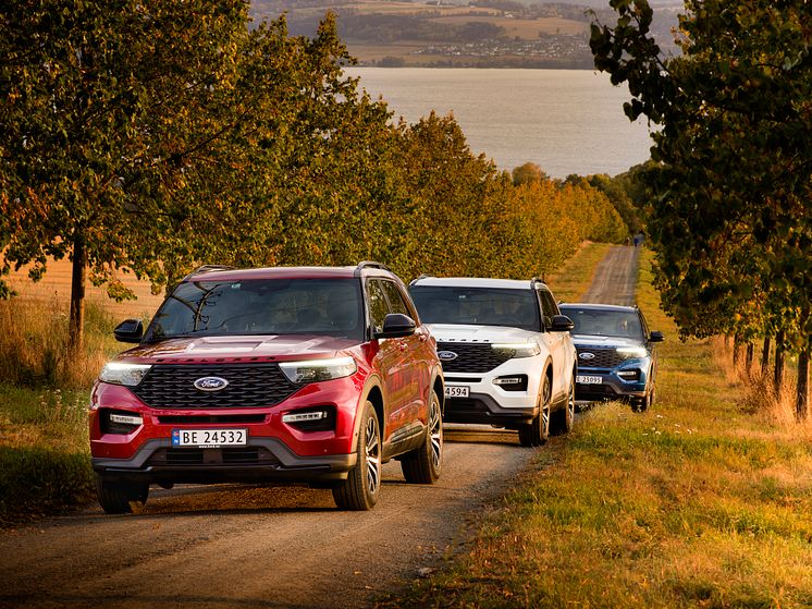 Ford Explorer ladbar hybrid 2020 Norge