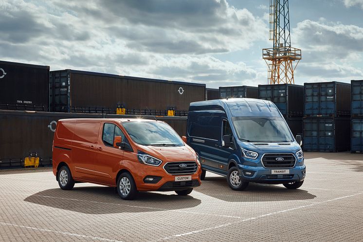 Ford Transit range lineup 2018