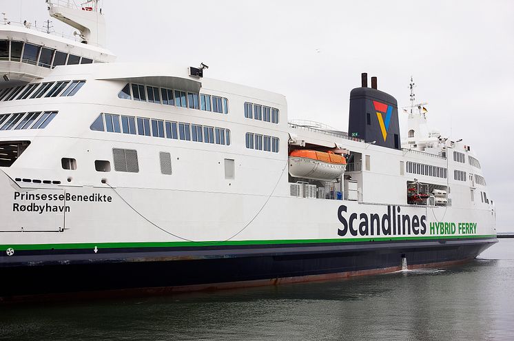 Die Scandlines-Fähre „Prinsesse Benedikte“ 2015