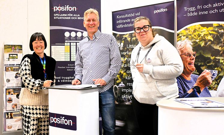 Socialchefsdagarna monter Johanna Lethin Jacobson, Henrik Essunger, Anna-Lena 202410 02.JPG
