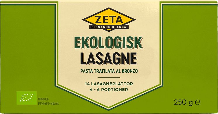 Zeta Ekologisk Lasagne 