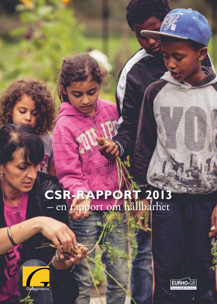 CSR rapport 2013- En hållbarhetsredovisning