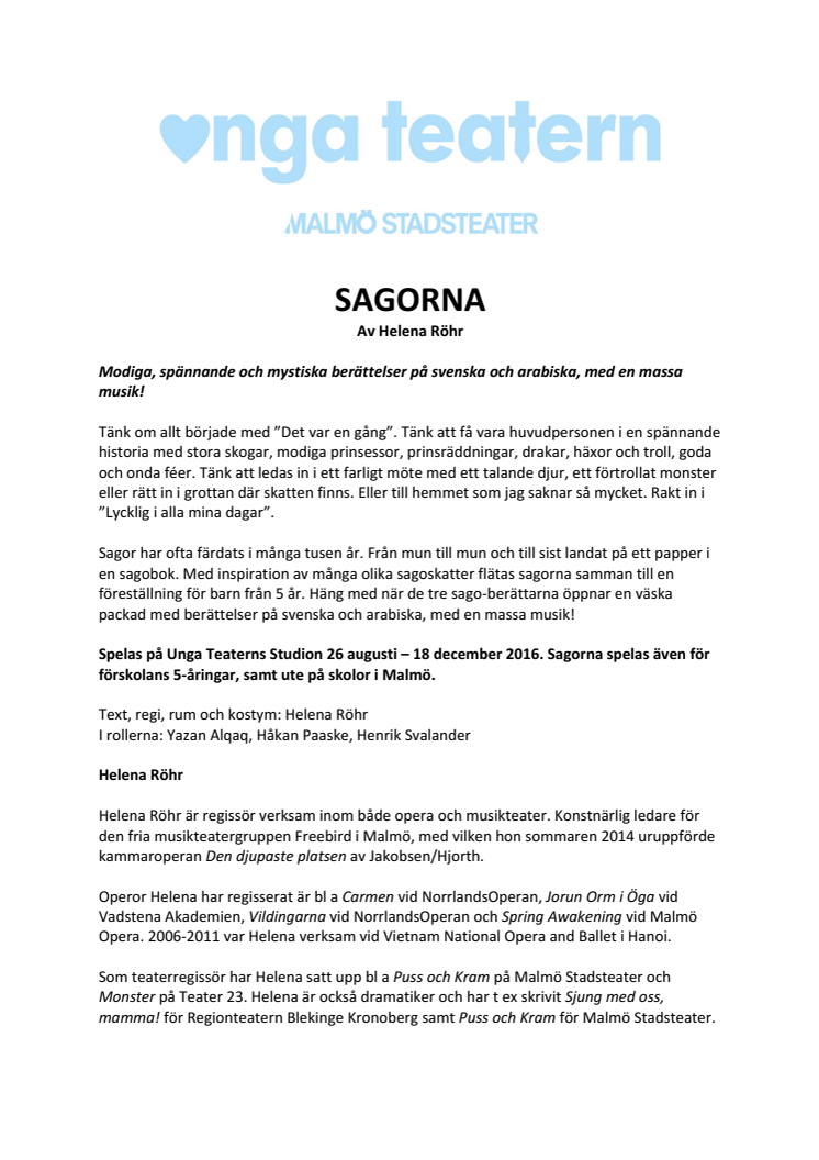 SAGORNA – Modiga, spännande och mystiska berättelser på svenska och arabiska, med en massa musik!