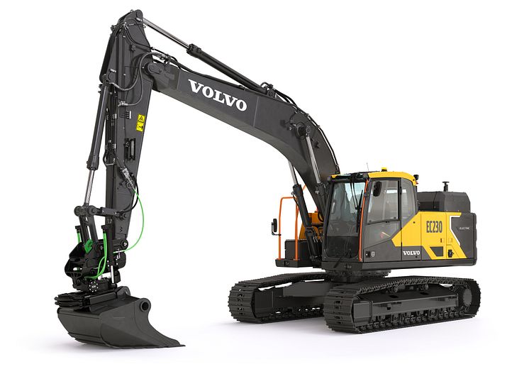 Volvo EC230 Electric - frilagd bild vänster fram