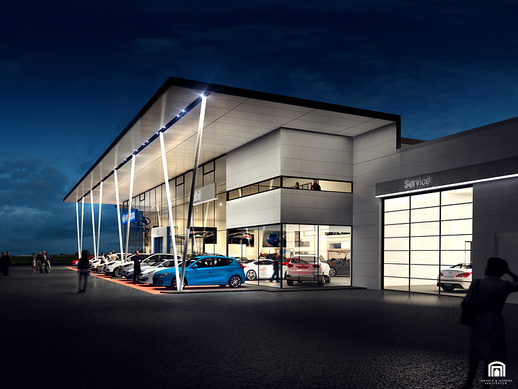 Ny exklusiv Hyundai-anläggning i Upplands Väsby