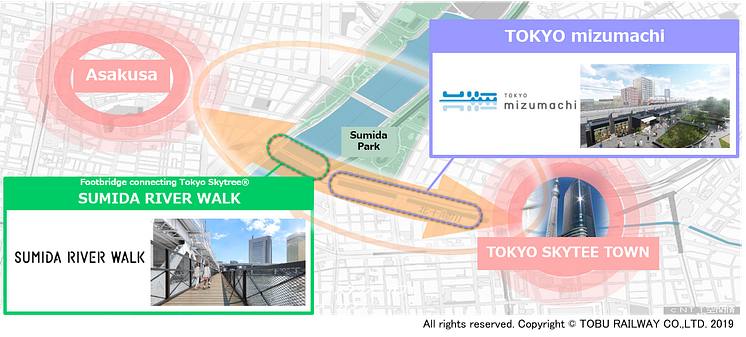 TOKYOmizumachi-SUMIDA RIVER WALK MAP