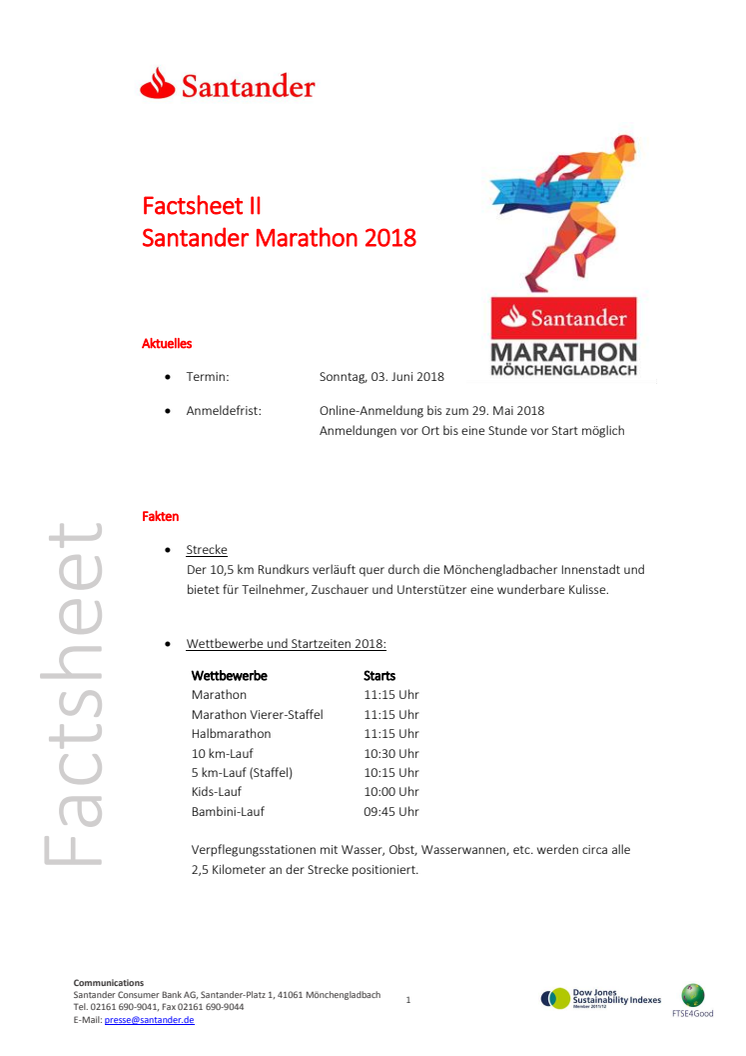 Factsheet 2 Santander Marathon 2018