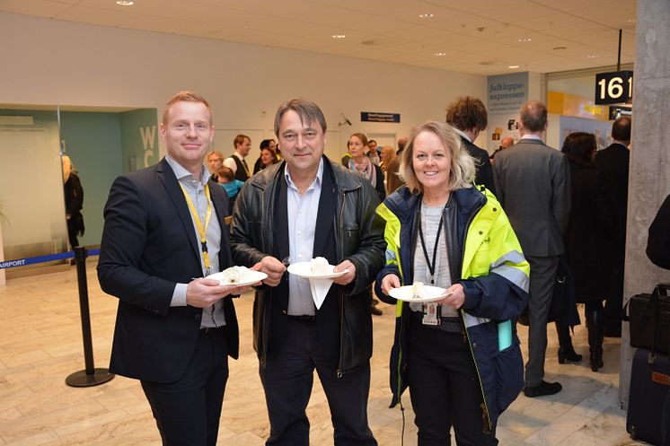 Göteborg Landvetter Airport firar passagerare nummer 6 000 000 år 2015.