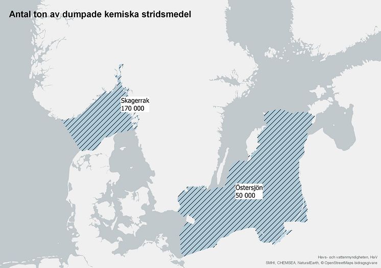 Dumpade stridsmedel i havsområden