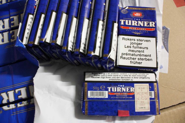 Op Incuse Turner tobacco seized from van by HMRC