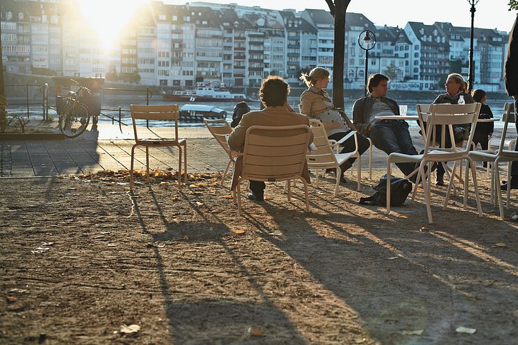 Abendstimmung am Rhein, Copyright: Basel Tourismus / Michael Oswald