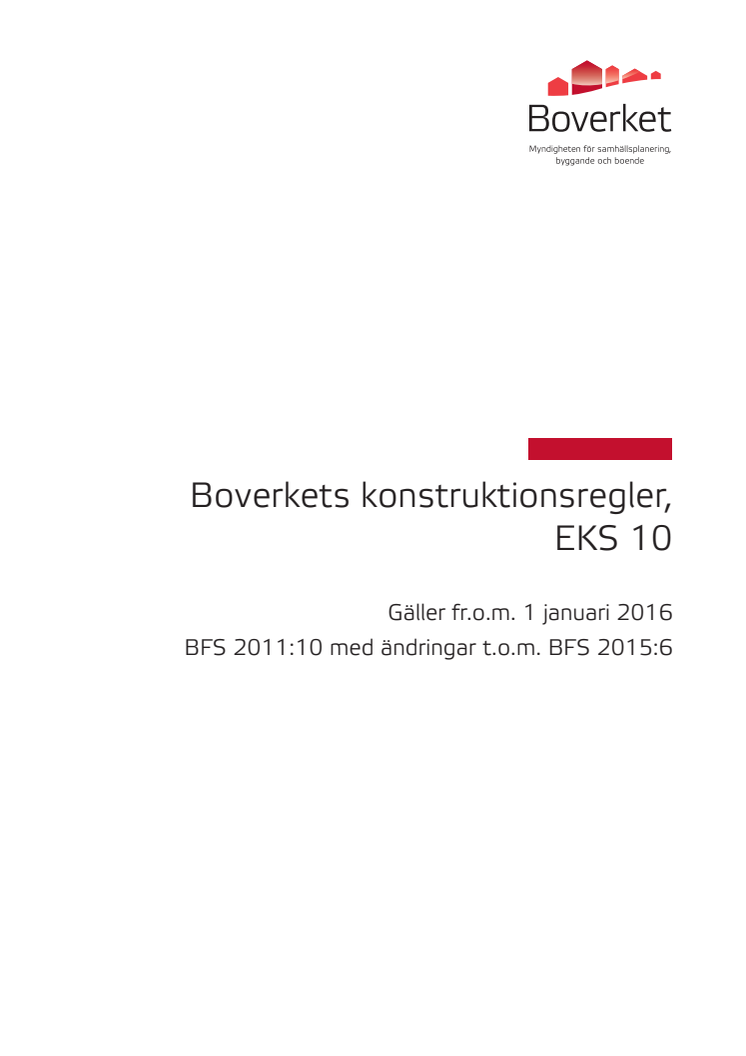 Boverkets konstruktionsregler eks-10