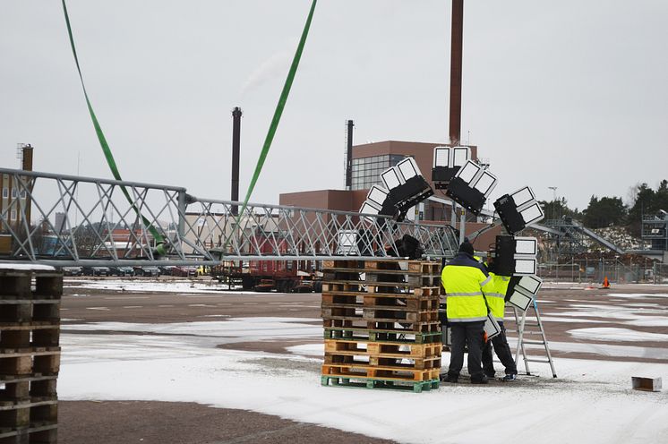 Smålandshamnar Oskarshamn - Först i Sverige med Titan LED mastbelysning