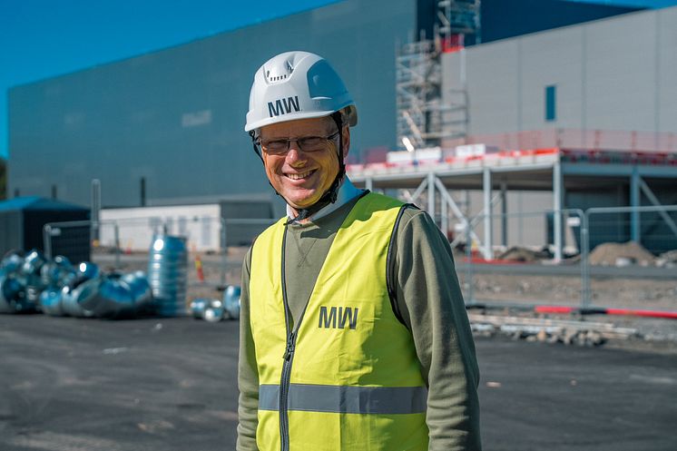 Kåre Andersen at Morrow Cell Factory September 2023 Eyde Energy Park