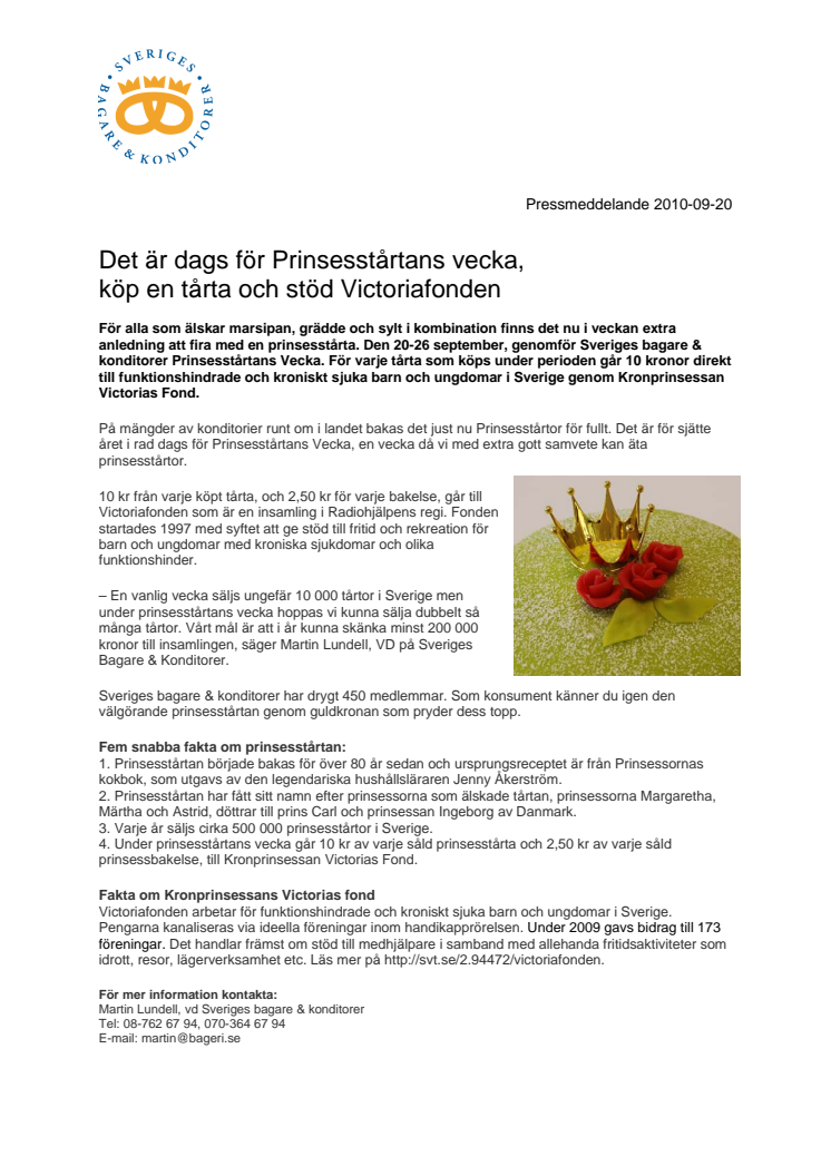 Det är dags för Prinsesstårtans vecka!