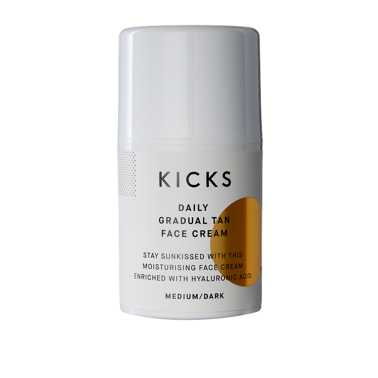 KICKS Daily Gradual Tan Face Cream MediumDark