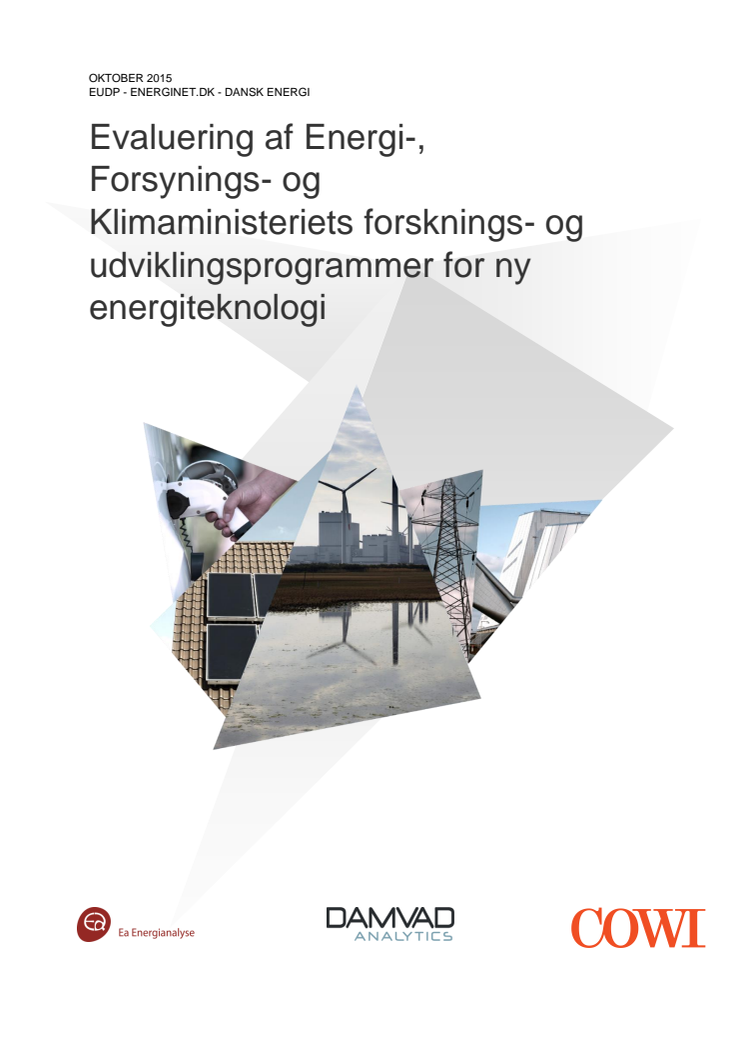 Evaluering af Energi-, Forsynings- og Klimaministeriets forsknings- og udviklingsprogrammer for ny energiteknologi