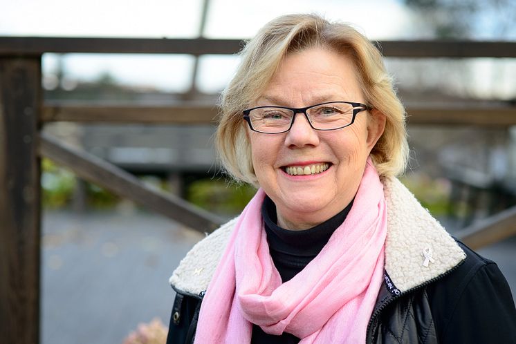 Elizabeth Bergsten Nordström är ordförande i BRO och själv bröstcancerbehandlad