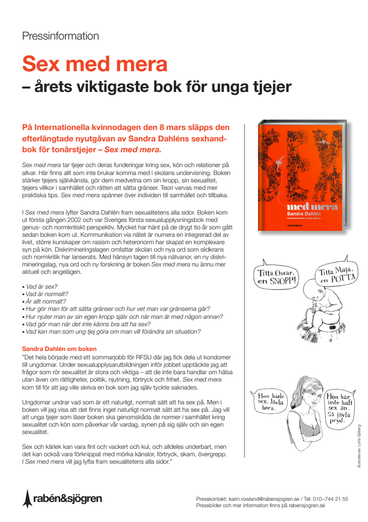 Sex med mera - årets viktigaste bok för unga tjejer! 